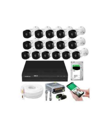 Kit 16 Câmeras segurança eletrônica